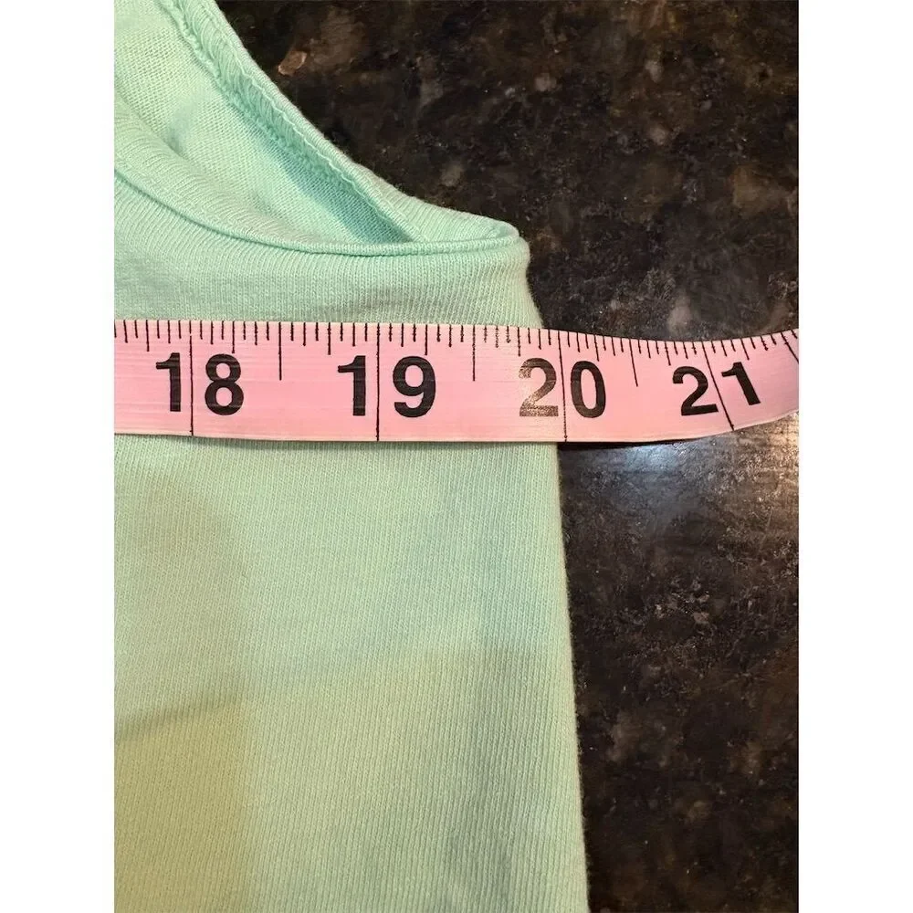 *3/$15 Girly Girl Women's Sleeveless Green Tank Top Size M Casual Summer - Picture 6 of 8